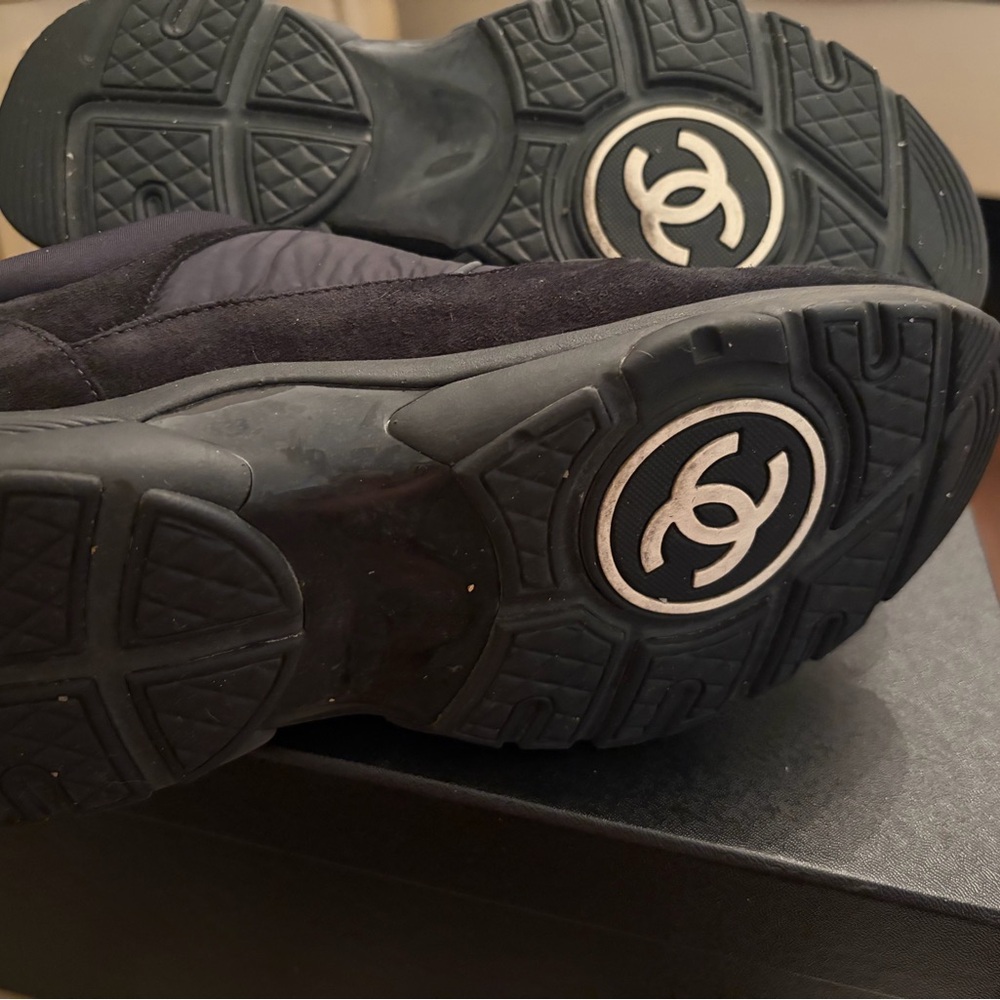 CHANEL Black and Gray Sneakers - Picture 3 of 7